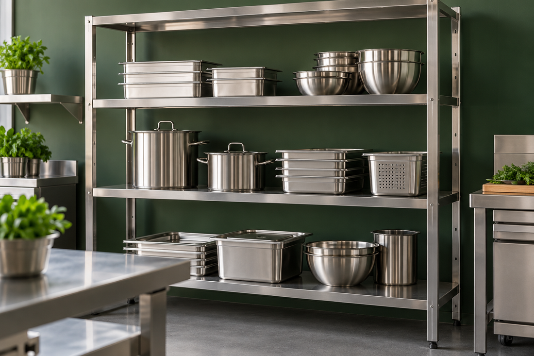 Ripiani e scaffali inox