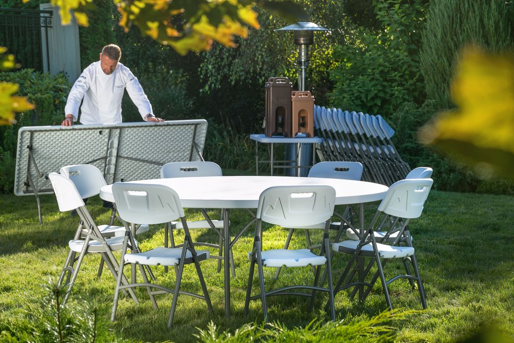 Sedia da catering AmerBox - lunghezza 580 × larghezza 440 × altezza 835 mm | HE810989