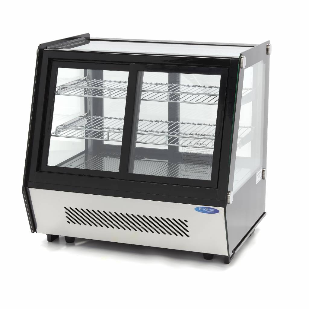 Vetrina Refrigerata - 125L - 71cm - Porte Scorrevoli Anteriori e Posteriori – MAXIMA 09400847