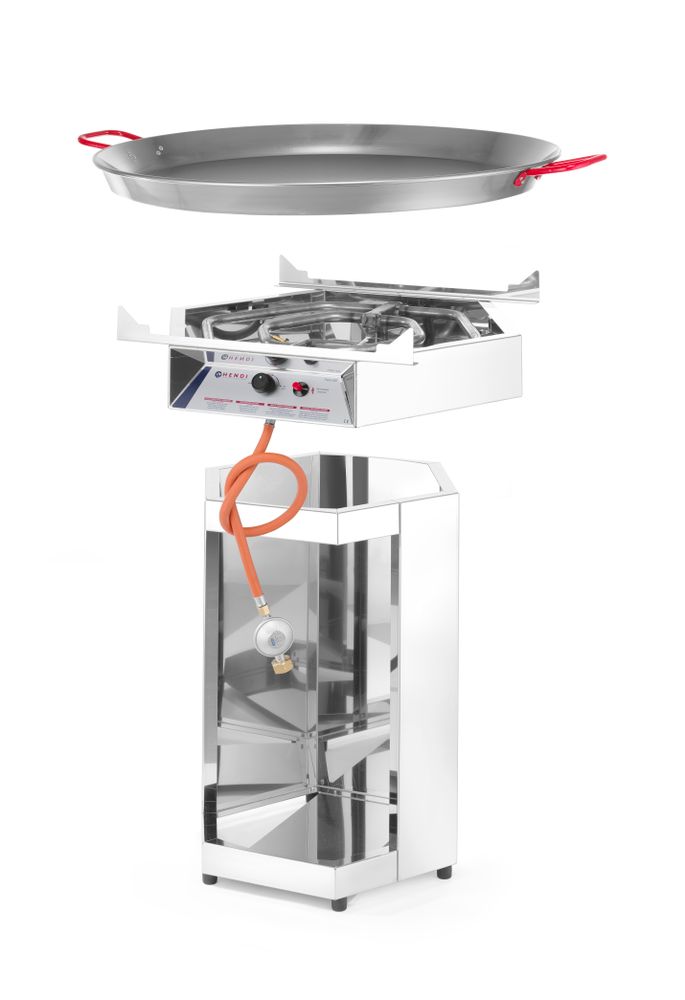 Gasgrill Fiesta 800 HENDI - lunghezza 815 × larghezza 815 × altezza 890 mm | HE146804