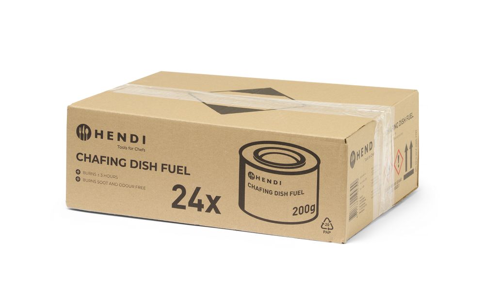 Combustibile per scaldavivande HENDI - lunghezza 82 × larghezza 82 × altezza 55 mm | HE194300