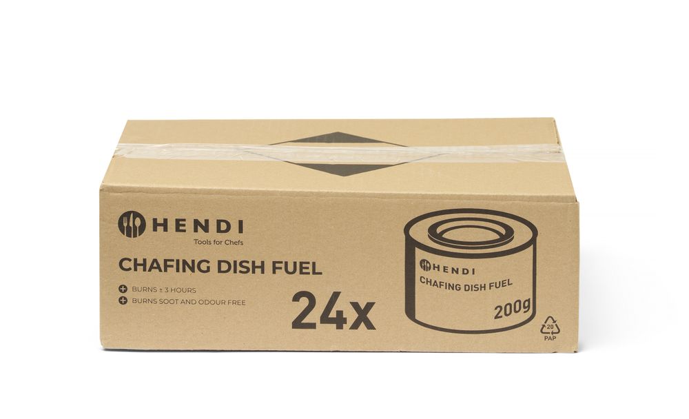Combustibile per scaldavivande HENDI - lunghezza 84 × larghezza 84 × altezza 56 mm | HE194362