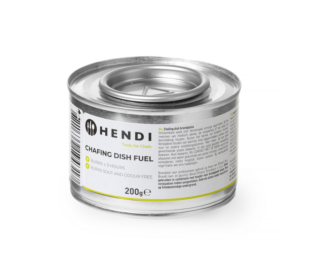 Combustibile per scaldavivande HENDI - lunghezza 82 × larghezza 82 × altezza 55 mm | HE194355