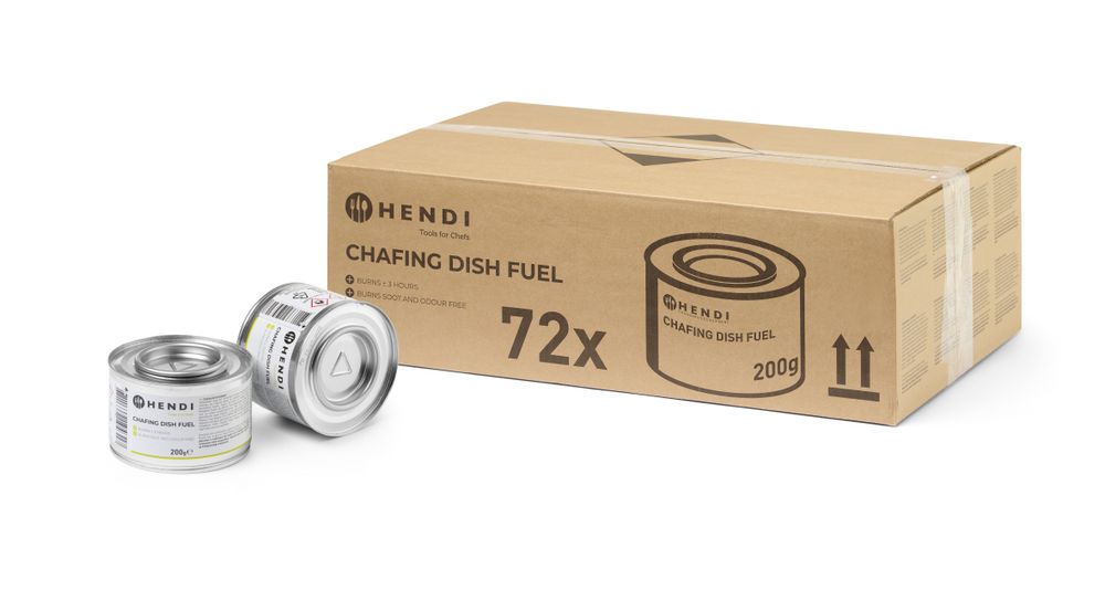 Combustibile per scaldavivande HENDI - lunghezza 82 × larghezza 82 × altezza 55 mm | HE194355