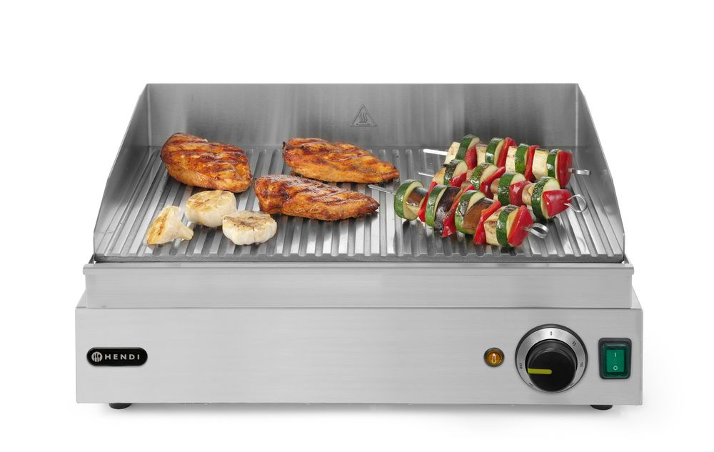 Fry top rigata HENDI - lunghezza 435 × larghezza 550 × altezza 245 mm | HE203170