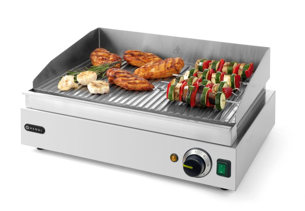 Fry top rigata HENDI - lunghezza 435 × larghezza 550 × altezza 245 mm | HE203170