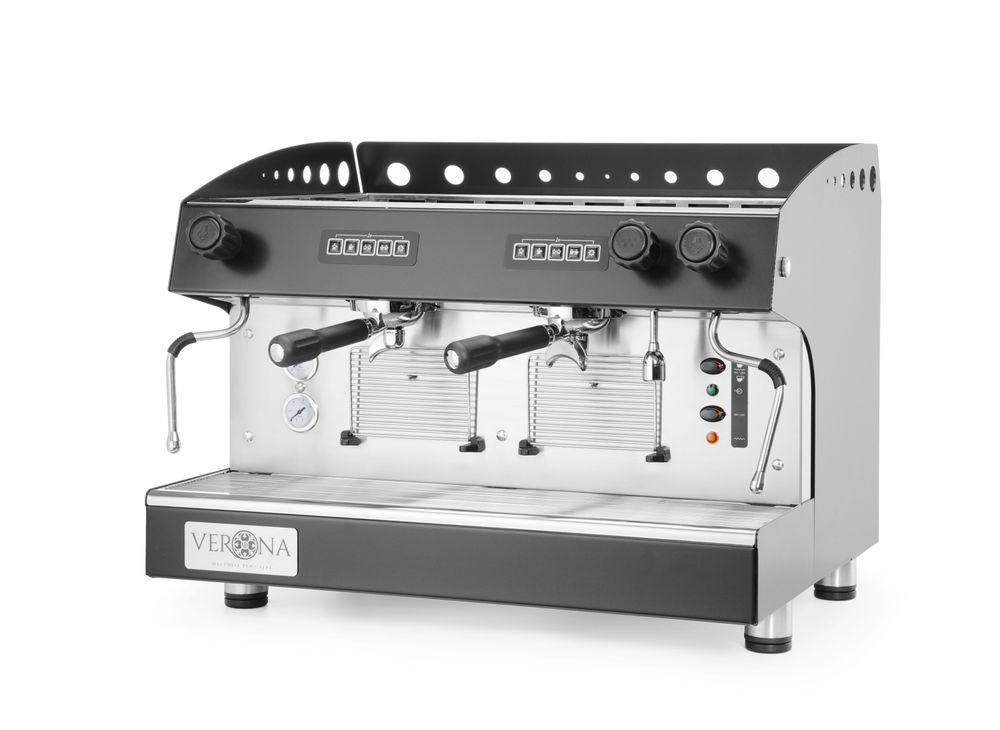 Macchina da caffè Julia, 2 gruppi, automatica Verona - lunghezza 598 × larghezza 668 × altezza 516 mm | HE207581