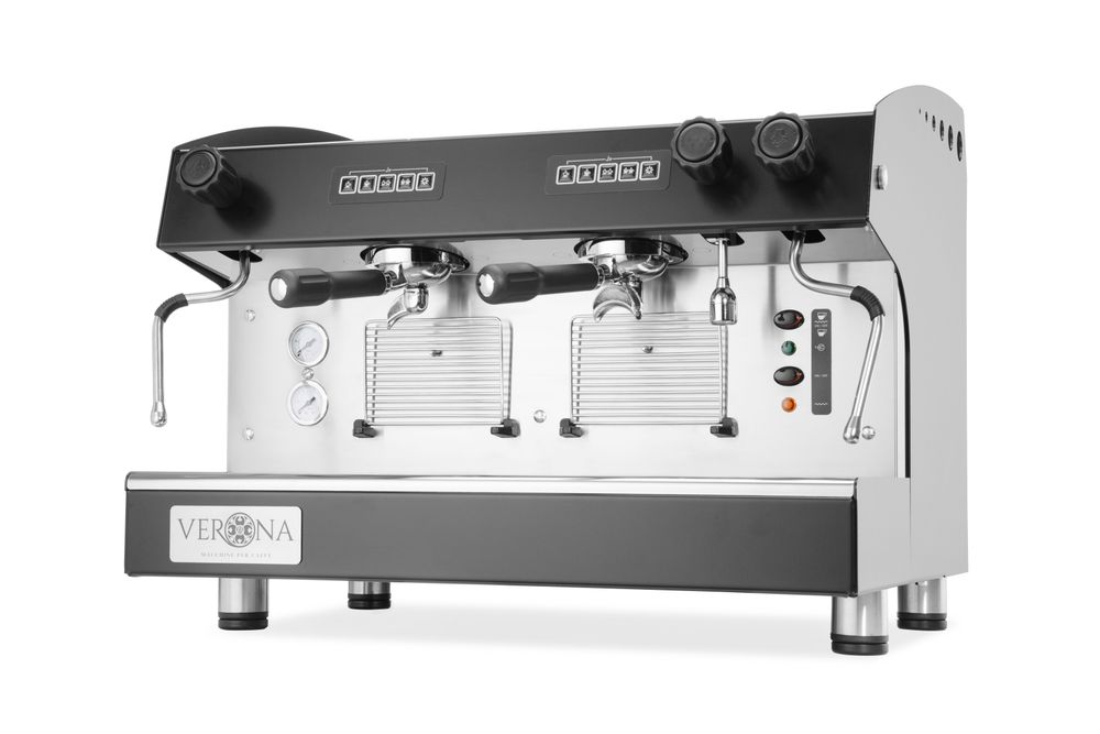 Macchina da caffè Julia, 2 gruppi, automatica Verona - lunghezza 598 × larghezza 668 × altezza 516 mm | HE207581