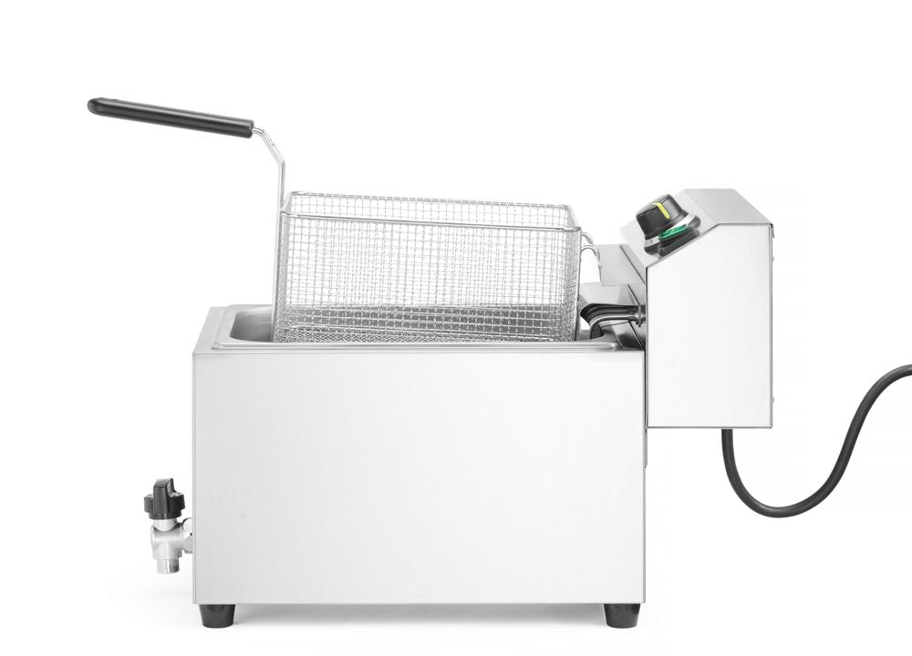 Friggitrice profonda XL con rubinetto di scarico HENDI GOLIATH - lunghezza 710 × larghezza 300 × altezza 390 mm | HE209431