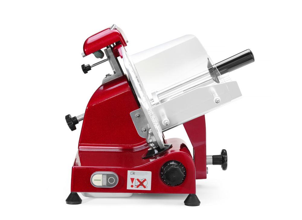 Affettatrice Profi Line 250 red edition HENDI - lunghezza 514 × larghezza 484 × altezza 373 mm | HE210086