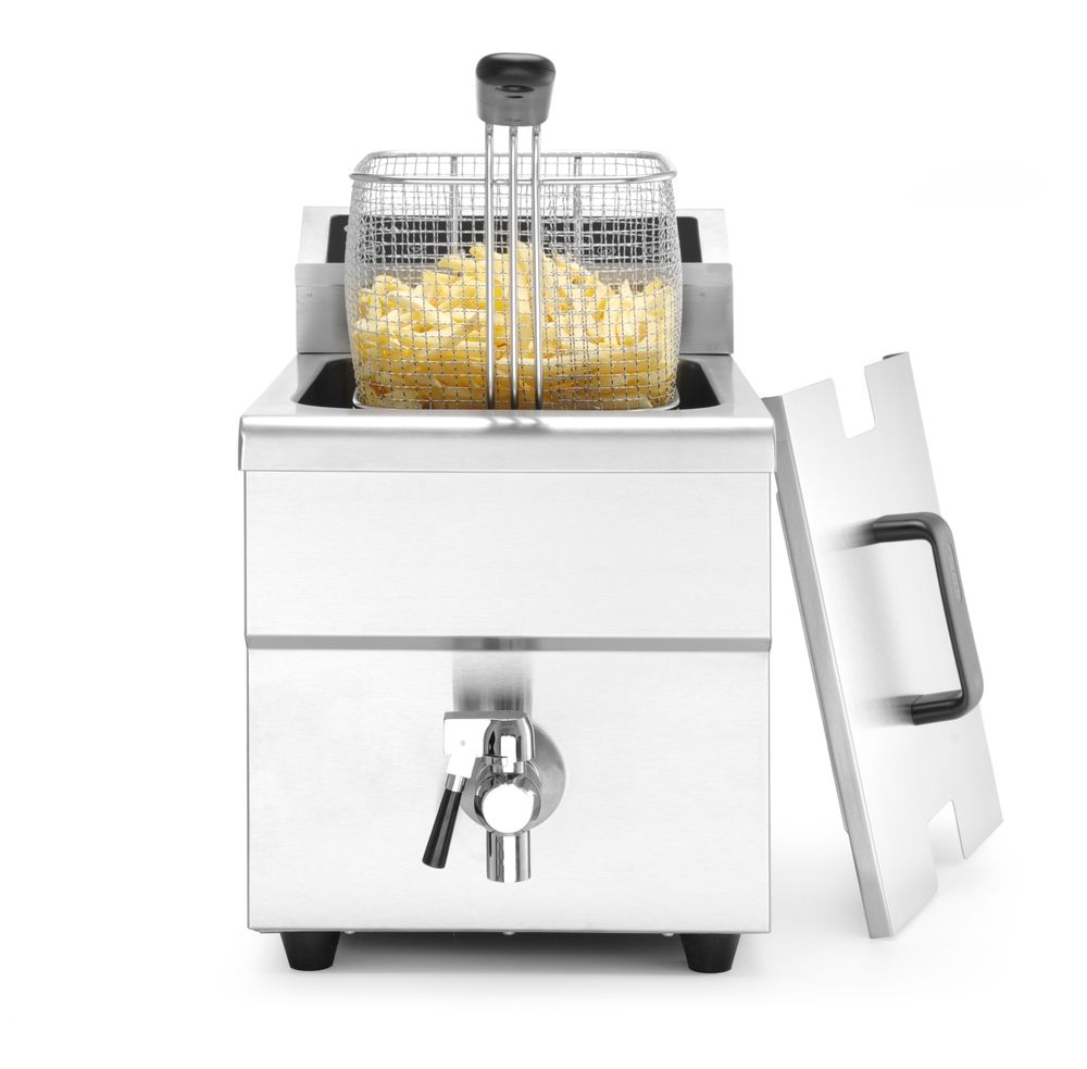 Friggitrice ad induzione con rubinetto di scarico - 8 l HENDI - lunghezza 619 × larghezza 288 × altezza 408 mm | HE215012