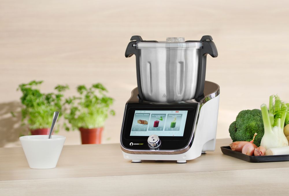 Robot da cucina multiuso HENDICHEF, bianco - lunghezza 422 × larghezza 380 × altezza 474 mm | HE221761