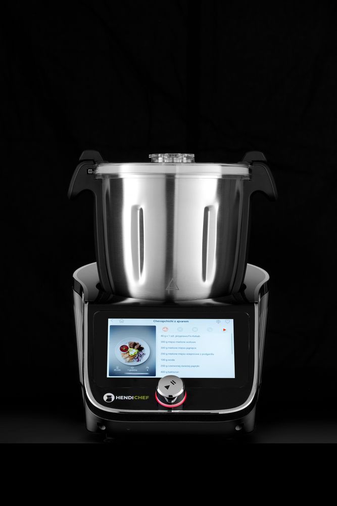 Robot da cucina multiuso HENDICHEF, nero - lunghezza 422 × larghezza 272 × altezza 358 mm | HE221792