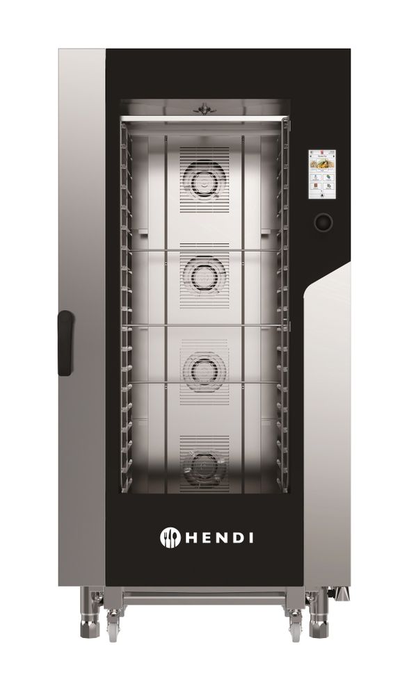 Forno combinato a vapore Touch 20 x GN 1/1 HENDI - lunghezza 1208 × larghezza 938 × altezza 1904 mm | HE229859