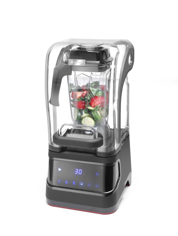 Frullatore da bar con cappa acustica, digitale HENDI - lunghezza 303 × larghezza 250 × altezza 546 mm | HE230695