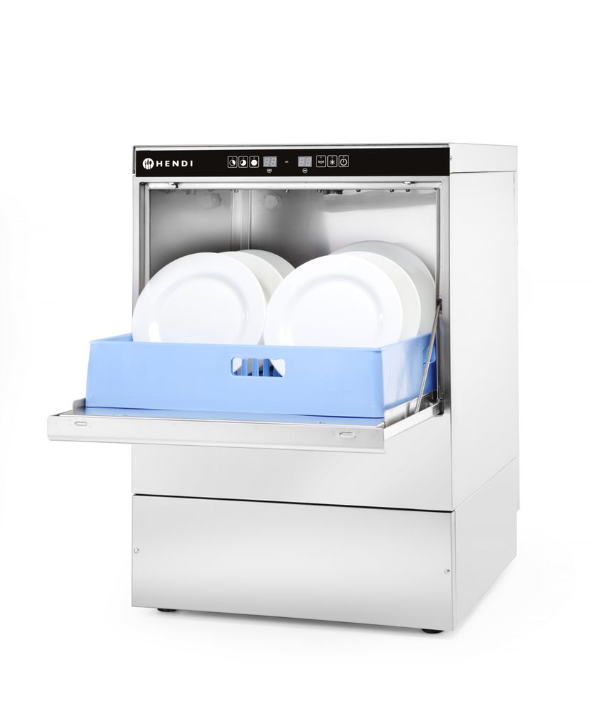 Lavastoviglie 50x50 - controllo elettronico HENDI - lunghezza 645 × larghezza 576 × altezza 837 mm | HE231753