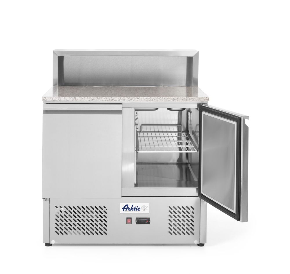 Banco pizza con due porte 300L Arktic - lunghezza 702 × larghezza 900 × altezza 1110 mm | HE232859