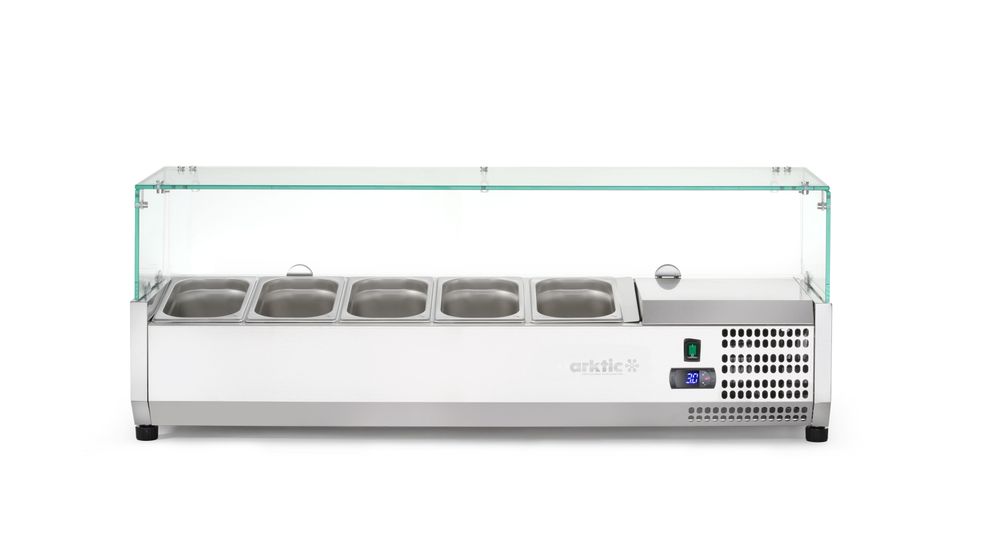 Vetrina refrigerata GN 1/4 Arktic - lunghezza 355 × larghezza 1808 × altezza 460 mm | HE232927