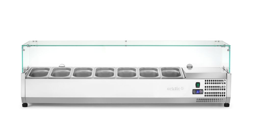 Vetrina refrigerata GN 1/4 Arktic - lunghezza 355 × larghezza 1208 × altezza 460 mm | HE232903