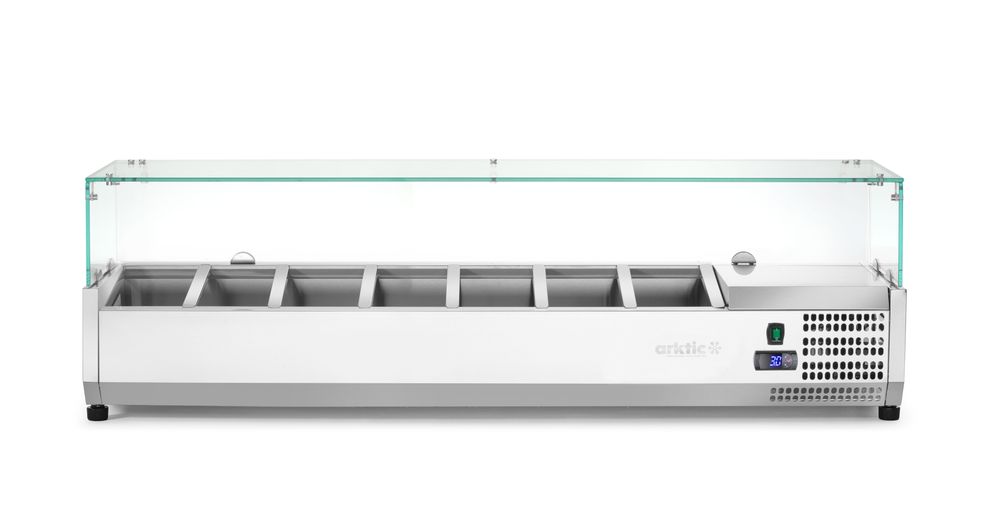 Vetrina refrigerata GN 1/4 Arktic - lunghezza 355 × larghezza 1508 × altezza 460 mm | HE232910
