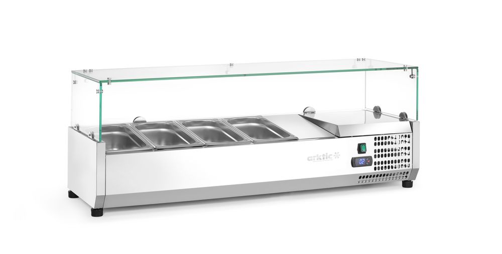 Vetrina refrigerata GN 1/3 Arktic - lunghezza 420 × larghezza 1405 × altezza 456 mm | HE232972