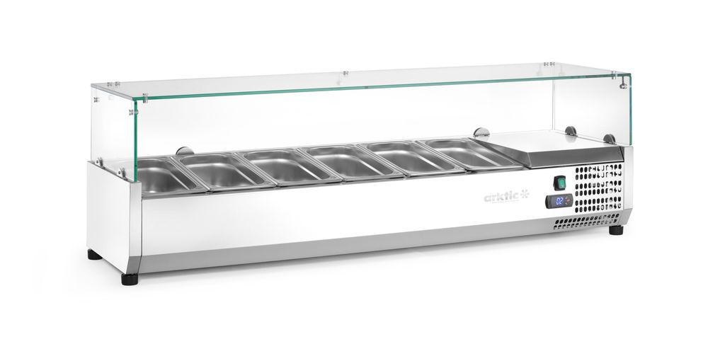 Vetrina refrigerata GN 1/3 Arktic - lunghezza 420 × larghezza 1405 × altezza 456 mm | HE232972