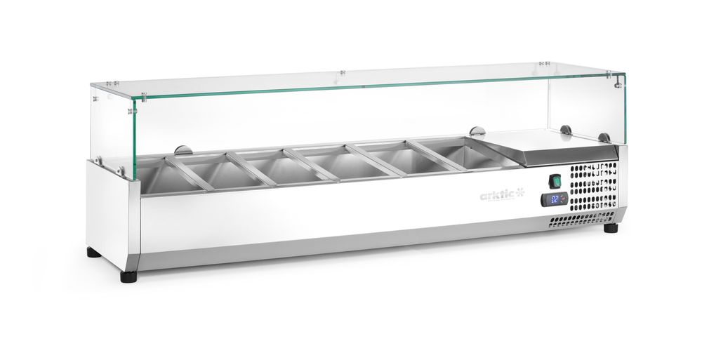 Vetrina refrigerata GN 1/3 Arktic - lunghezza 420 × larghezza 1405 × altezza 456 mm | HE232972