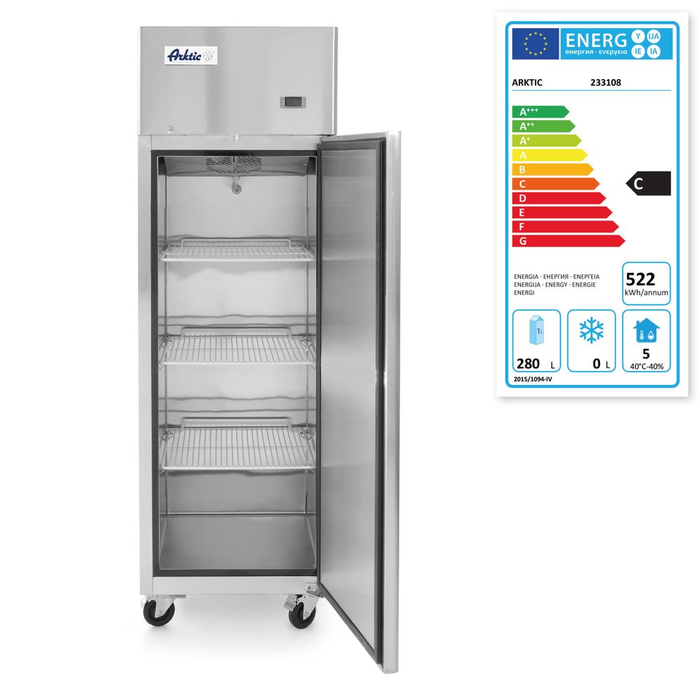 Frigorifero 410 L con porta singola Arktic - lunghezza 740 × larghezza 600 × altezza 1960 mm | HE233108
