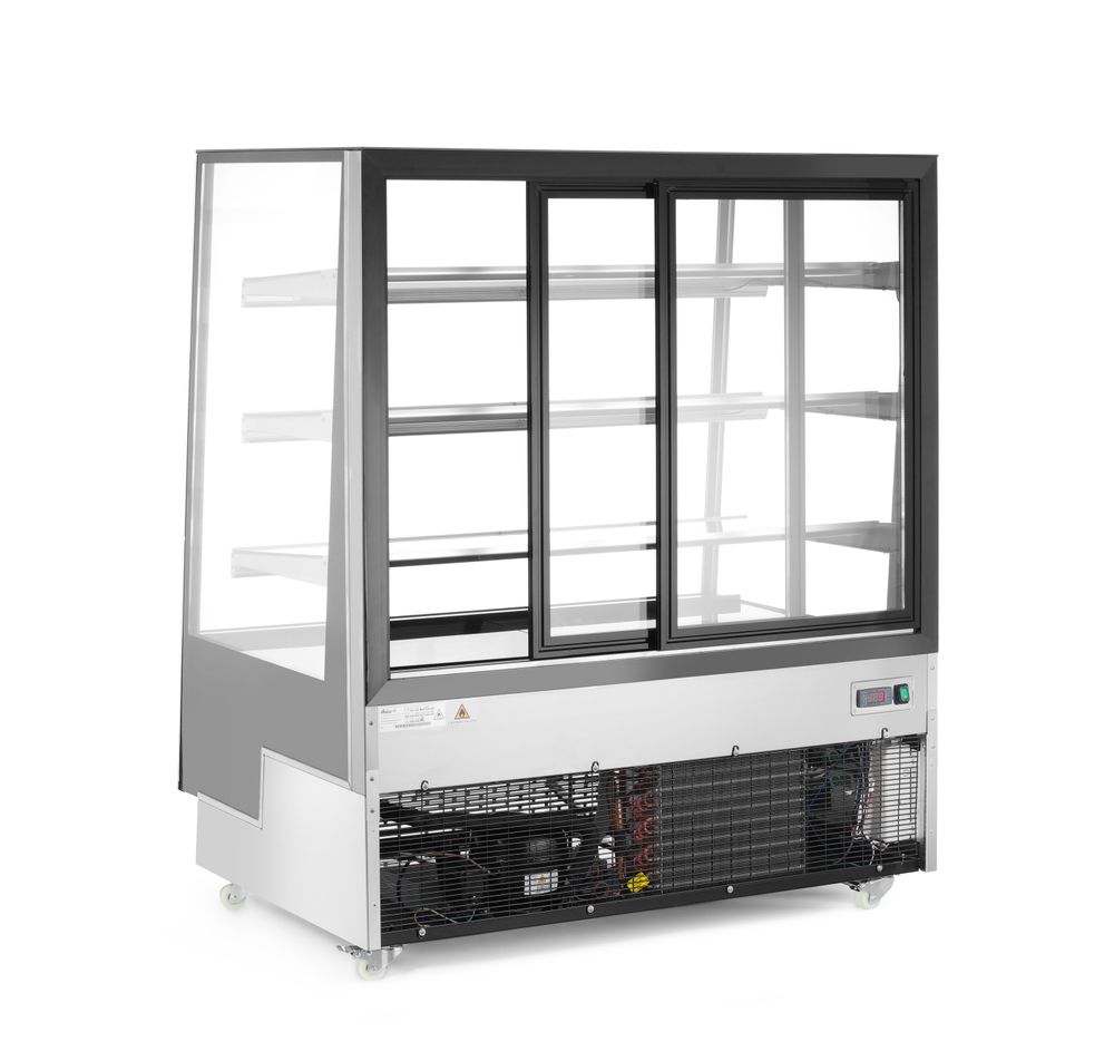 Vetrina refrigerata con 3 ripiani inclinati Arktic - lunghezza 833 × larghezza 1200 × altezza 1460 mm | HE233320