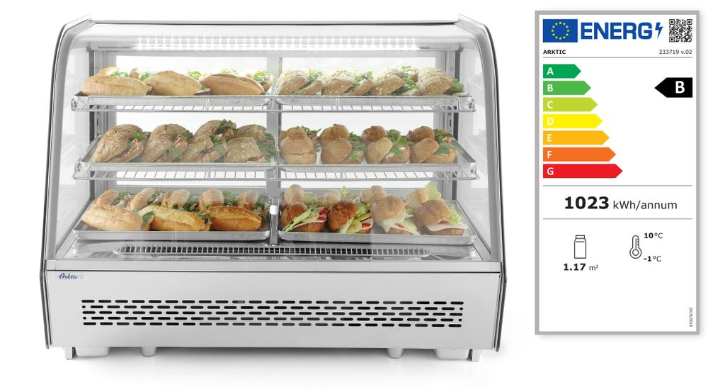 Vetrina refrigerata da banco Arktic - lunghezza 570 × larghezza 885 × altezza 680 mm | HE233719
