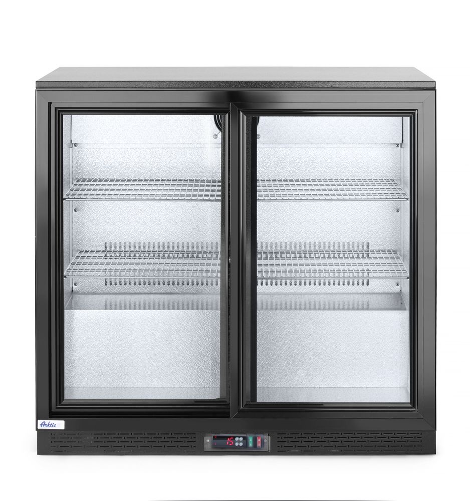 Frigorifero per barra posteriore con doppie porte scorrevoli Arktic - lunghezza 525 × larghezza 900 × altezza 890 mm |