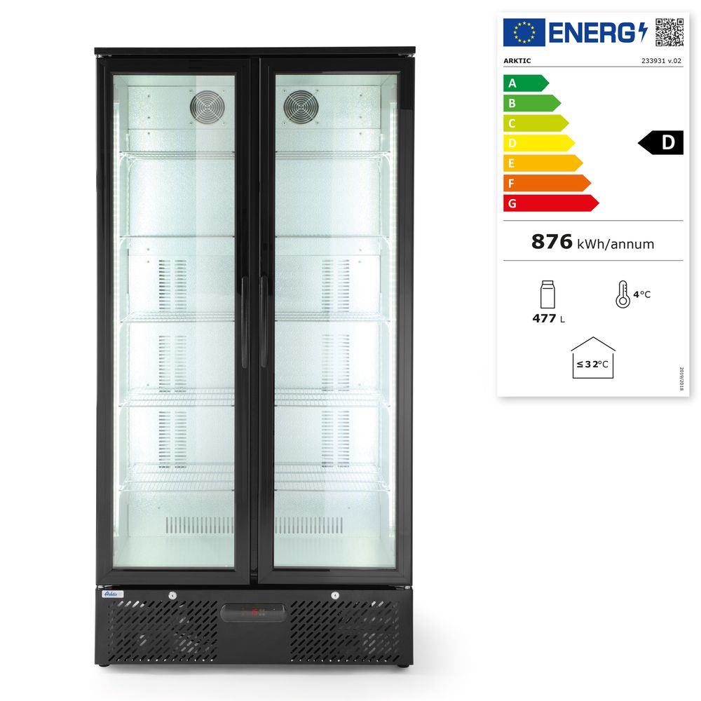 Frigorifero a doppia porta per bar posteriore Arktic - lunghezza 556 × larghezza 900 × altezza 1820 mm | HE233931
