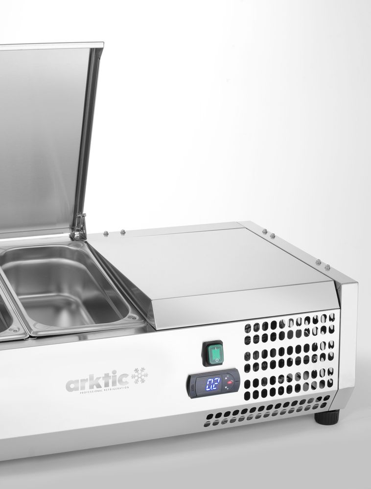 Vetrina refrigerata GN 1/3 Arktic - lunghezza 420 × larghezza 1208 × altezza 630 mm | HE233948