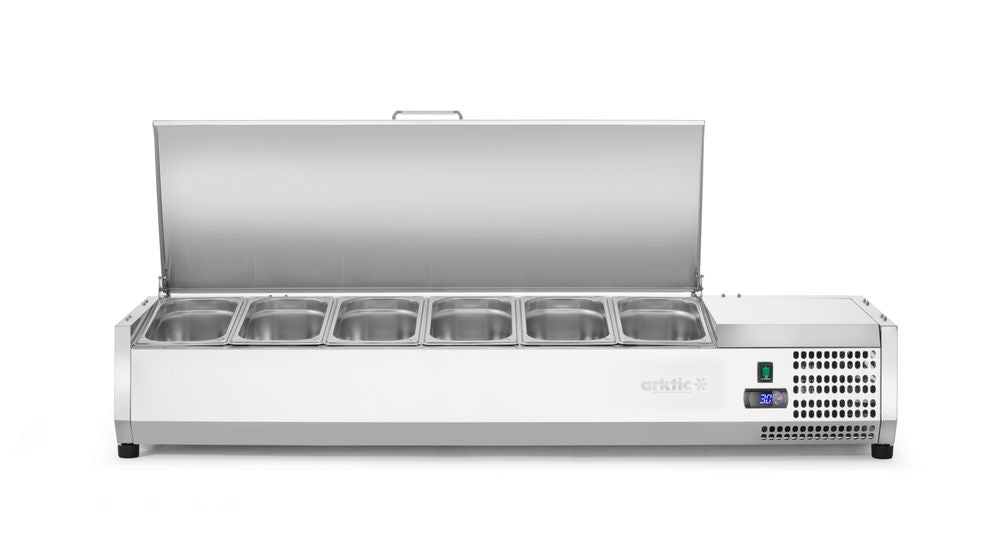 Vetrina refrigerata GN 1/3 Arktic - lunghezza 420 × larghezza 1405 × altezza 630 mm | HE233955