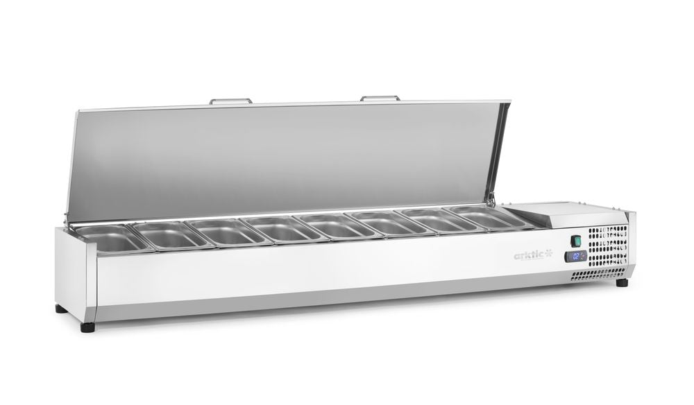 Vetrina refrigerata GN 1/3 Arktic - lunghezza 420 × larghezza 1808 × altezza 630 mm | HE233986