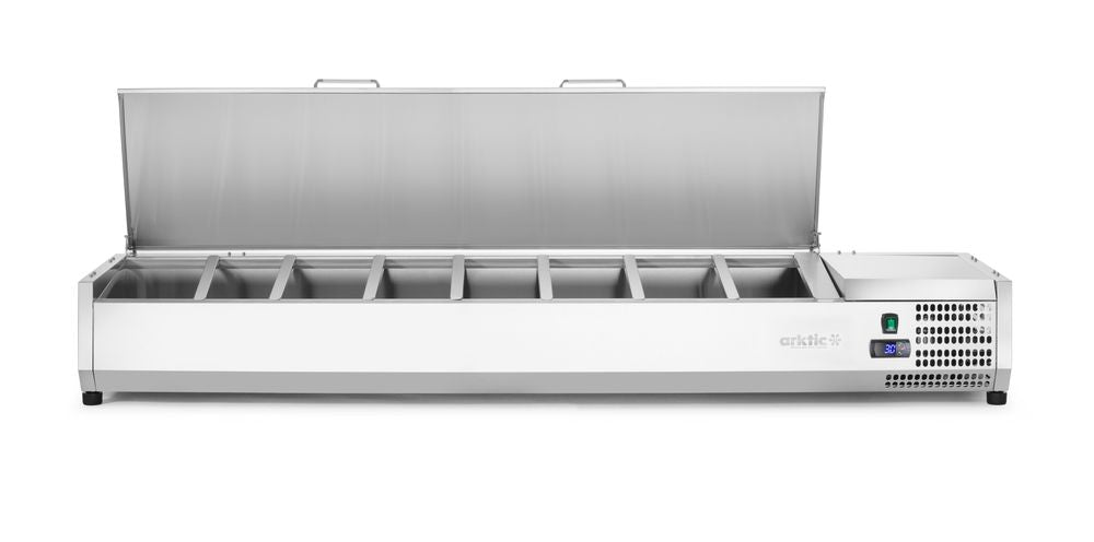 Vetrina refrigerata GN 1/3 Arktic - lunghezza 420 × larghezza 1808 × altezza 630 mm | HE233986