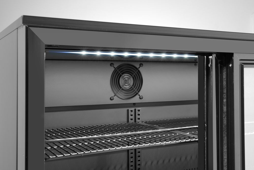 Frigorifero per bar posteriore con doppie porte scorrevoli Arktic - lunghezza 530 × larghezza 900 × altezza 890 mm | HE236888