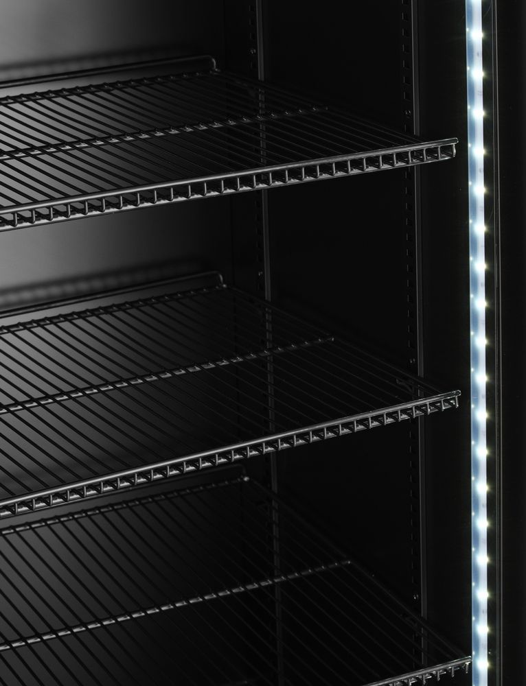 Frigorifero per bar posteriore con pannello retroilluminato, doppia porta Arktic - lunghezza 610 × larghezza 1120 × altezza