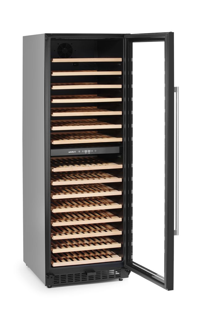Frigorifero per vini, 2 zone, 131 bottiglie Arktic - lunghezza 760 × larghezza 600 × altezza 1770 mm | HE237137