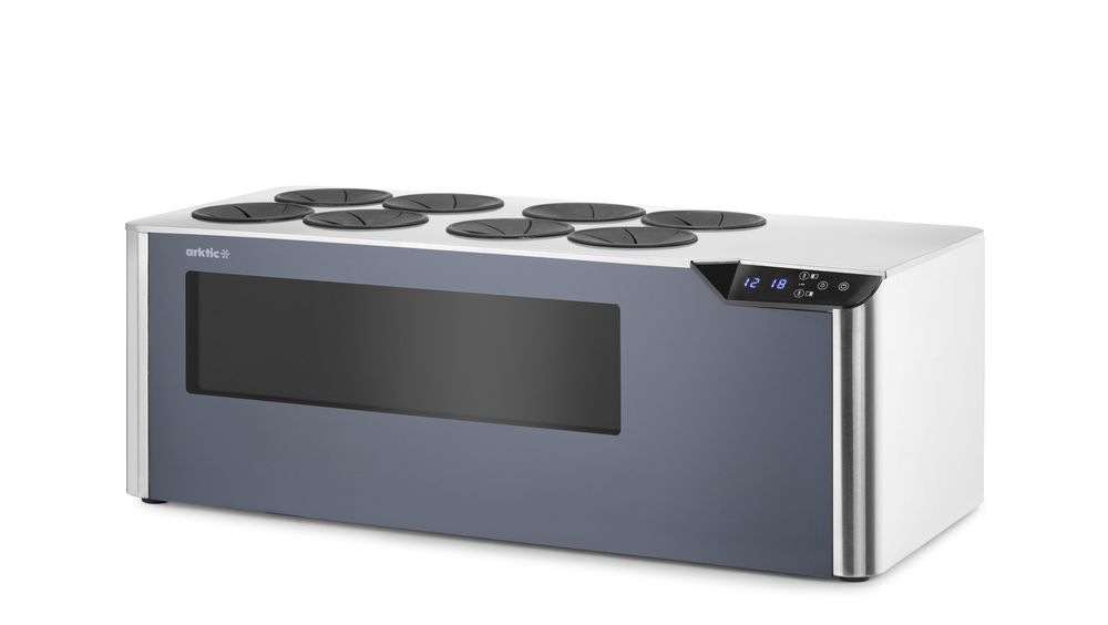 Frigorifero da banco, cantina a 2 zone Arktic - lunghezza 386 × larghezza 802 × altezza 295 mm | HE237380
