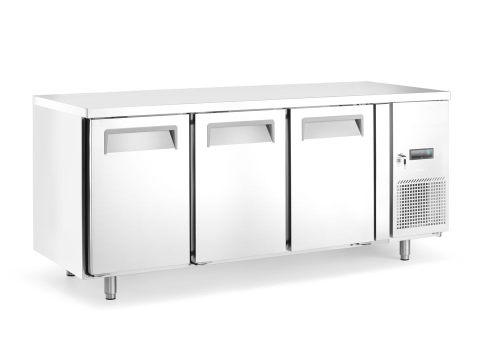Bancone refrigerato, 3 porte Arktic - lunghezza 700 × larghezza 1796 × altezza 840 mm | HE238127