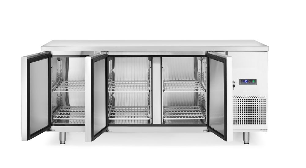 Banco freezer, 3 porte Arktic - lunghezza 700 × larghezza 1796 × altezza 840 mm | HE238141