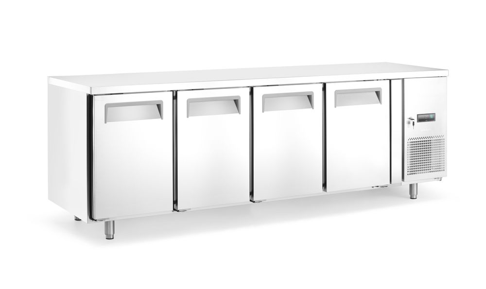 Banco refrigerato, 4 porte Arktic - lunghezza 700 × larghezza 2232 × altezza 840 mm | HE238158