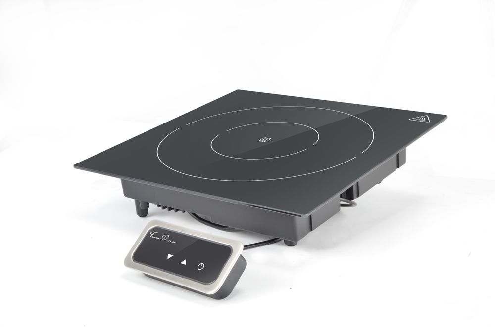 Piastra a induzione Fine Dine - lunghezza 397 × larghezza 349 × altezza 85 mm | HE239551