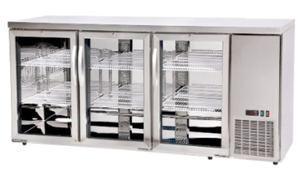 Banco bar refrigerato, porte in vetro Arktic | HE241363