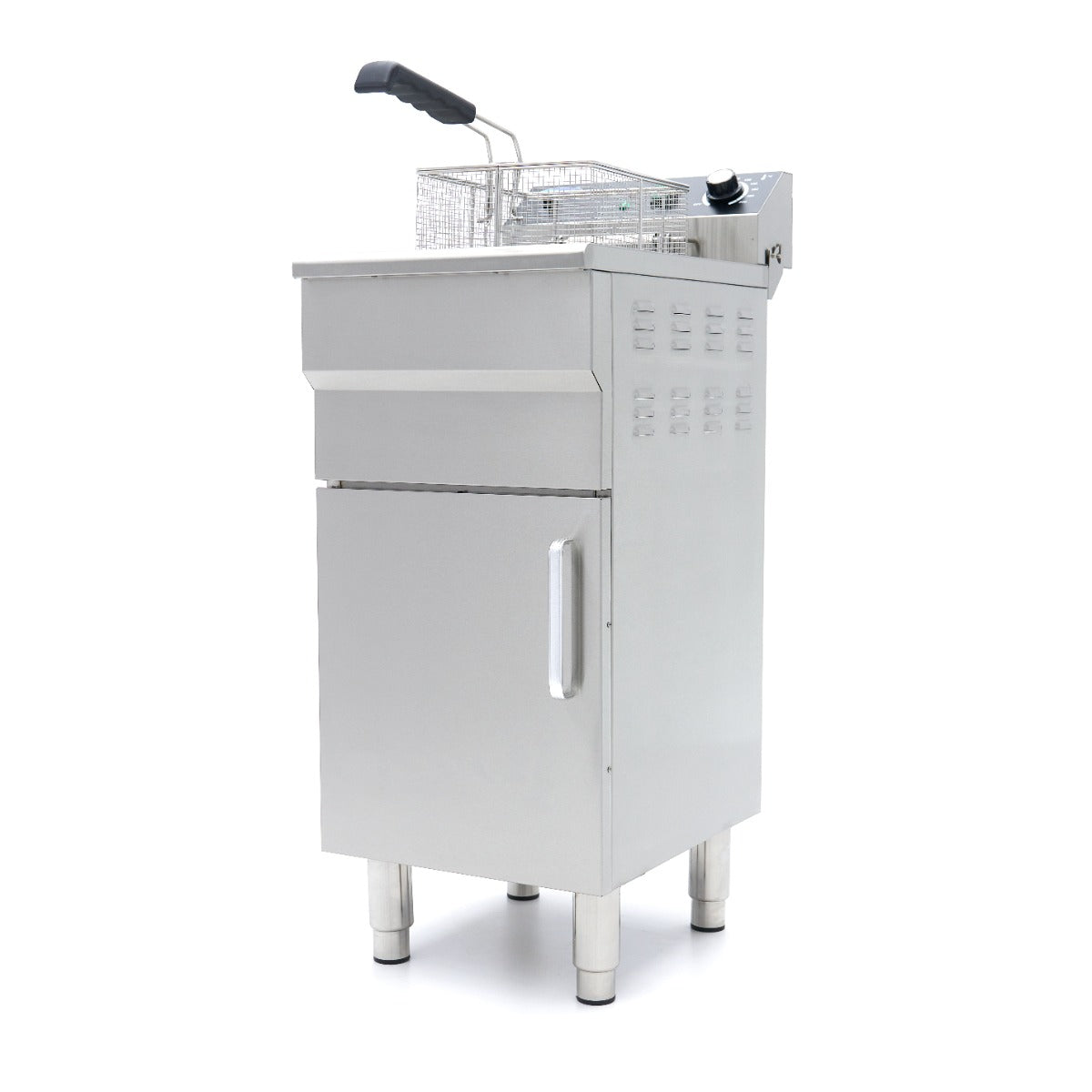 Friggitrice - 16L - 1 Cestello - con Rubinetto di Scarico e Base Armadiata - 230V – MAXIMA 09365157 – dettaglio 2