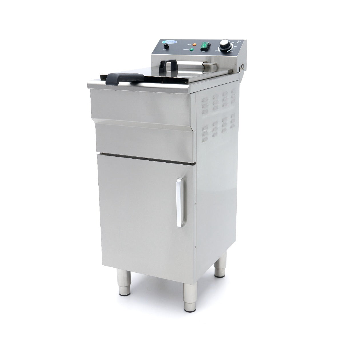 Friggitrice - 16L - 1 Cestello - con Rubinetto di Scarico e Base Armadiata - 230V – MAXIMA 09365157
