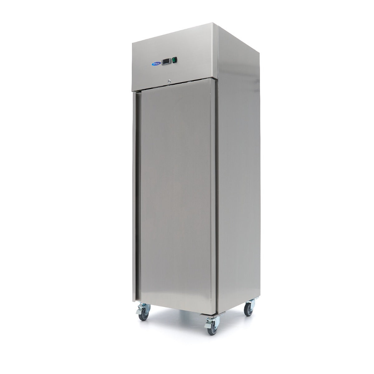 Frigorifero - 400L - 3 Ripiani Regolabili - Acciaio inox - su Ruote – MAXIMA 09400131