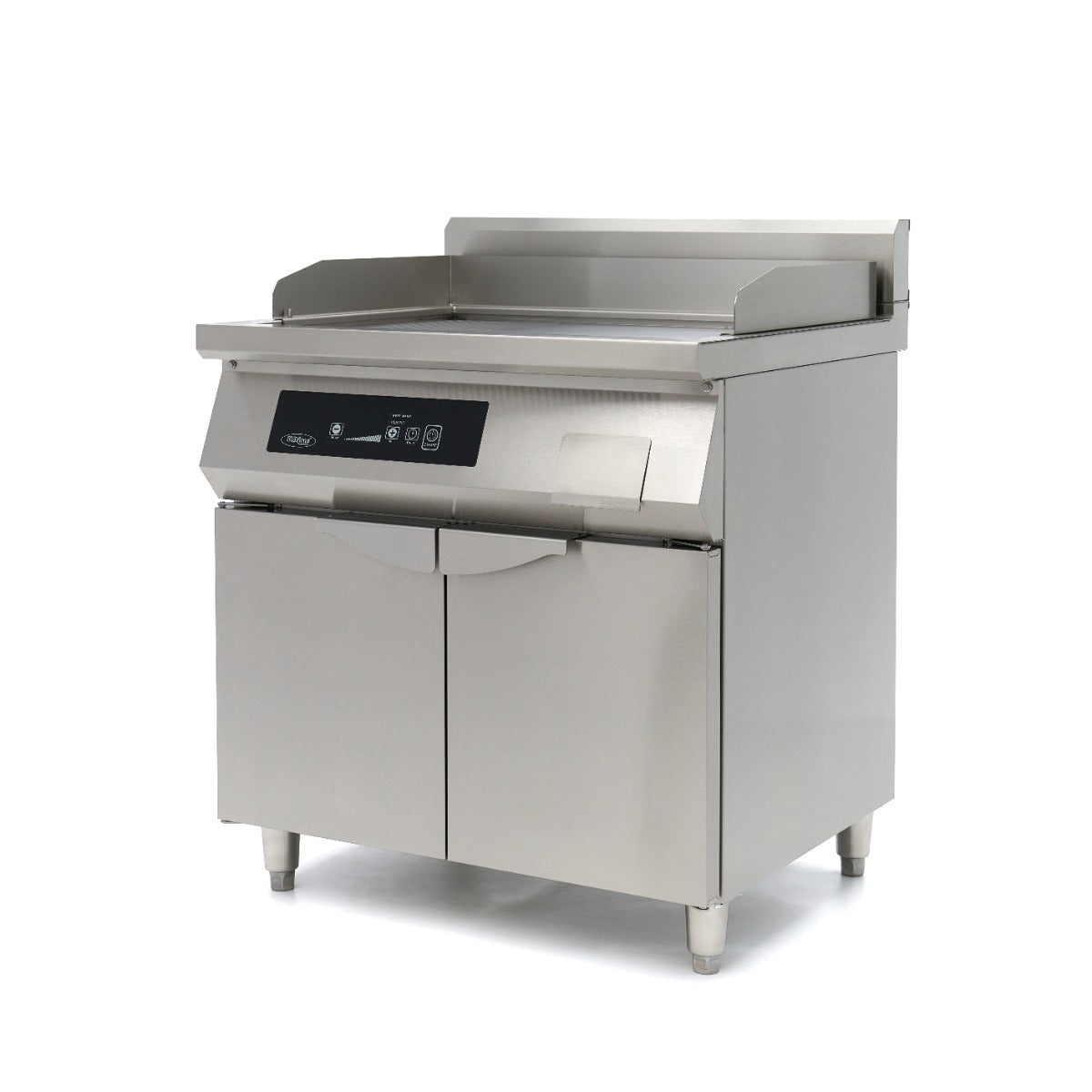 Piastra a Induzione 700 - Liscia e Rigata - 10.000 W - Doppia - con Supporto – MAXIMA 09371100