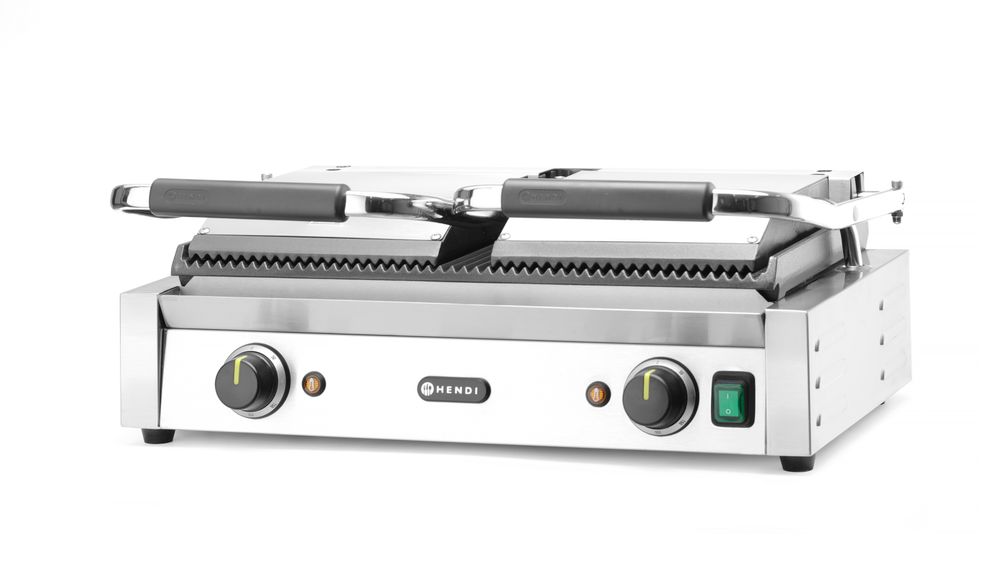 Piastra panini, versione doppia HENDI - lunghezza 400 × larghezza 580 × altezza 212 mm | HE263709